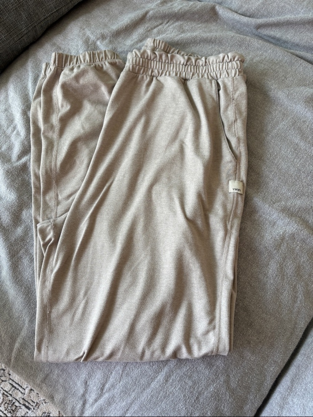 Vuori Taupe Boyfriend Joggers